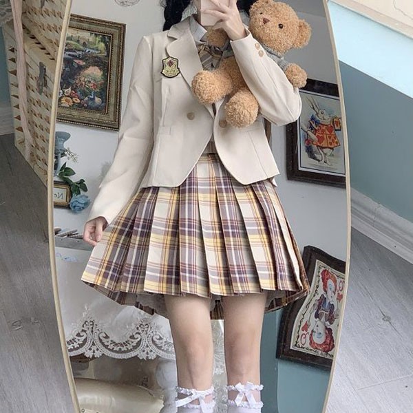 5点セット 入学式 卒業式スーツ 長袖 中学生 高校生 制服 学生制服 女子高生 中高生 女の子 ジュニア チェック柄 レディース お受験 結婚式 発表会 入学 通学 大きいサイズ フォーマルスーツ グリーン ベージュ dx011m5m5x7_8