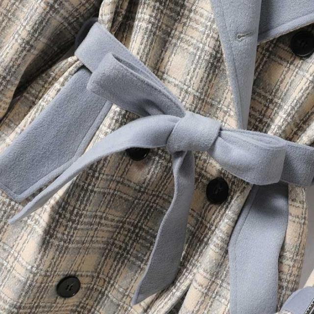 チェスターコート レディース チェック柄 ロングコート アウター