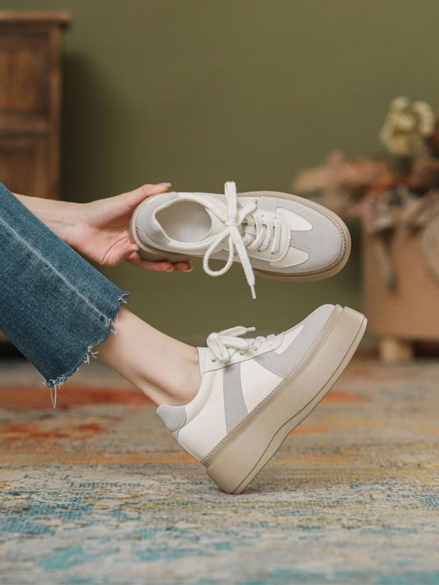 スニーカー 厚底 インヒール ウェッジヒール インソール スポーティ