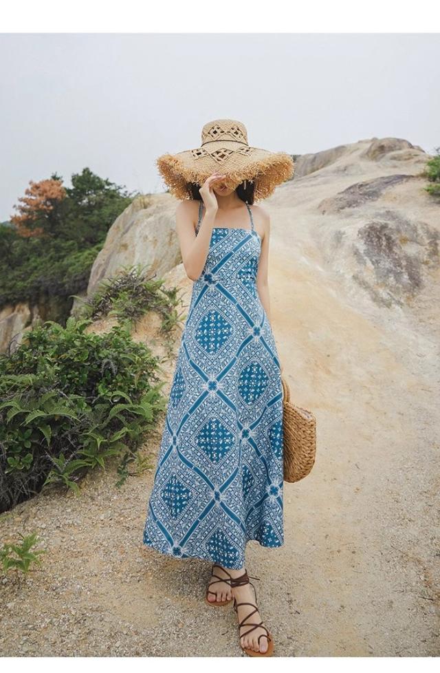 リゾートワンピ エスニック柄 夏ワンピース リゾートワンピース