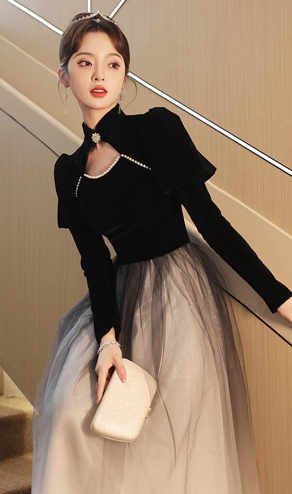 送料無料】ドレス 大人 ピアノ 発表会 ロングドレス 演奏会 結婚式