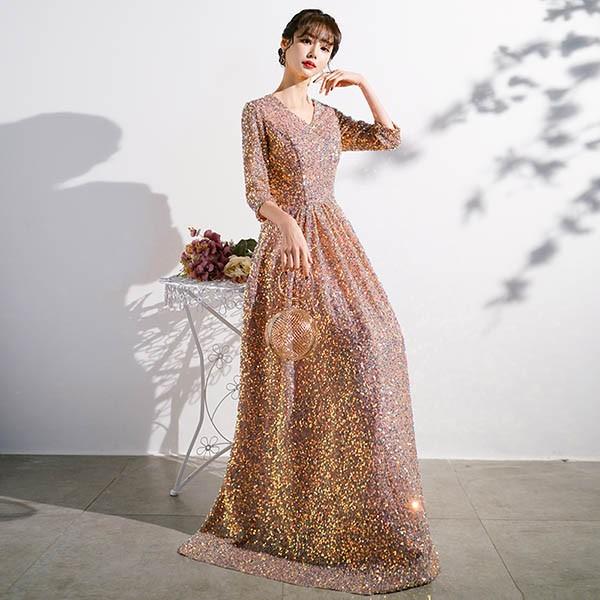 送料無料】ドレス 大人 ピアノ 発表会 ロングドレス 演奏会 結婚式