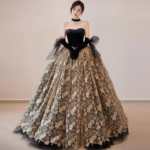 送料無料】ドレス 大人 ピアノ 発表会 ロングドレス カラードレス 演奏