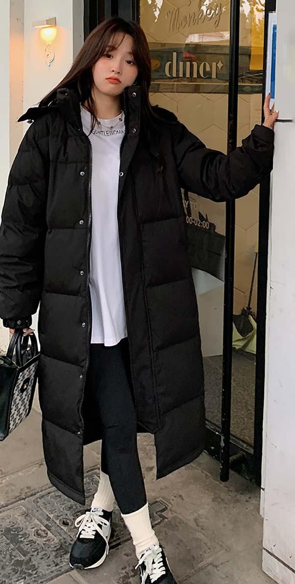 送料無料】ダウンコート 90％ダウン ベンチコート ロングダウンコート