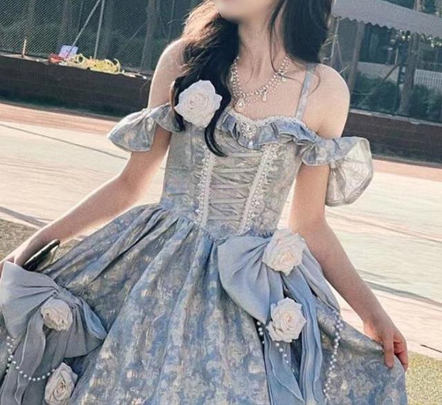 ドレス 大人 ピアノ 発表会 ロングドレス カラードレス ロリータ 大きいサイズ 演奏会 演奏会用ドレス ピアノ発表会 結婚式 高校生 パーティードレス コンクール イブニングドレス ロング グラデーション_5