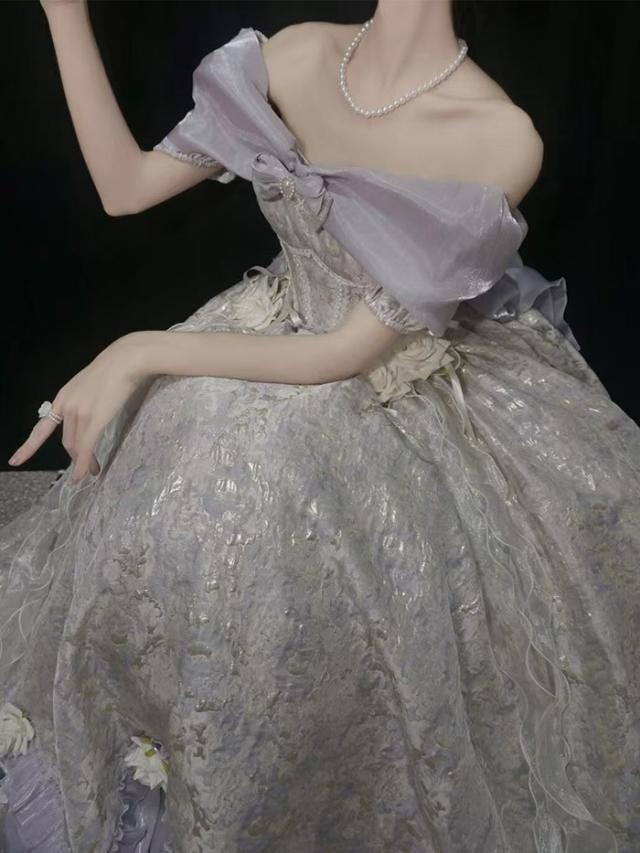 ドレス 大人 ピアノ 発表会 ロングドレス カラードレス ロリータ 大きいサイズ 演奏会 演奏会用ドレス ピアノ発表会 結婚式 高校生 パーティードレス コンクール イブニングドレス ロング グラデーション_6
