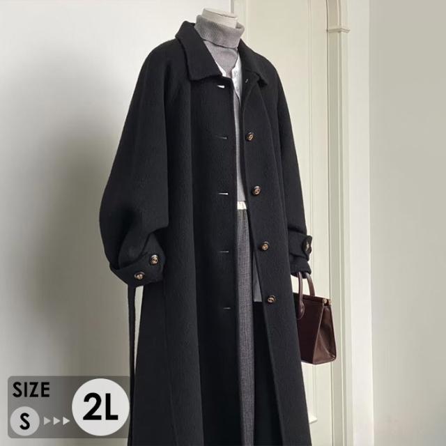 ステンカラーコート レディース ミモレ丈 ロングコート コクーンコート 小柄 レディース 秋 冬 冬服 定番 暖かい あったか ロング チェスター コート カジュアル シンプル フォーマル アウター 韓国