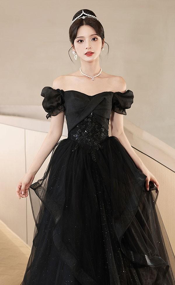 ドレス 大人 ピアノ 発表会 ロングドレス 小さいサイズ 袖付き 半袖 演奏会 結婚式 母親 演奏会用ドレス ロング 黒 披露宴 レディース 演奏会ドレス ピアノ発表会 韓国 イブニングドレス パーティードレス ワンピース 二次会 花嫁 dg225n1n1l9_5