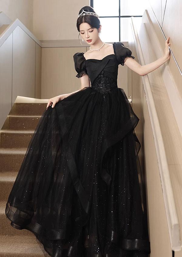 ドレス 大人 ピアノ 発表会 ロングドレス 小さいサイズ 袖付き 半袖 演奏会 結婚式 母親 演奏会用ドレス ロング 黒 披露宴 レディース 演奏会ドレス ピアノ発表会 韓国 イブニングドレス パーティードレス ワンピース 二次会 花嫁 dg225n1n1l9_6