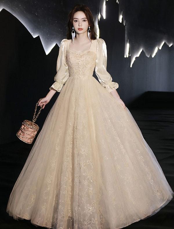 ドレス 大人 ピアノ 発表会 ロングドレス 小さいサイズ 袖付き 長袖 演奏会 結婚式 母親 演奏会用ドレス ロング 黒 披露宴 レディース 演奏会ドレス ピアノ発表会 韓国 イブニングドレス パーティードレス ワンピース 二次会 花嫁 dg237n1n1l9_3