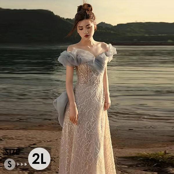 ドレス 大人 ピアノ 発表会 ロングドレス 演奏会 結婚式 母親 演奏会用ドレス オフショルダー ベアショルダー 袖付き 半袖 ロング 黒 披露宴 レディース 演奏会ドレス ピアノ発表会 韓国 イブニングドレス パーティードレス ワンピース 二次会 花嫁 dg247n1n1l9