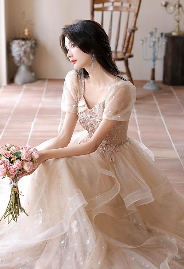 ドレス 大人 キラキラ ピアノ 発表会 ロングドレス 大きいサイズ 袖付き 半袖 演奏会 結婚式 母親 演奏会用ドレス ロング 黒 披露宴 レディース 演奏会ドレス ピアノ発表会 韓国 イブニングドレス パーティードレス ワンピース 二次会 花嫁 dg249n1n1l9_7