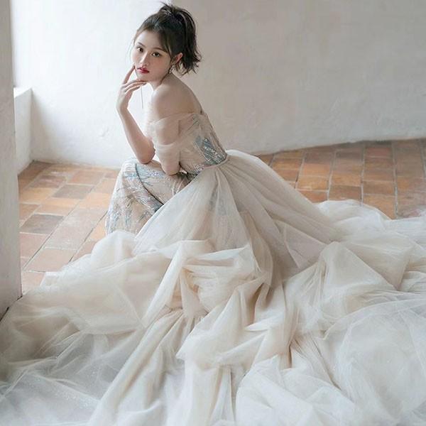 ロングドレス 演奏会 袖付き マーメイドドレス 大人 ピアノ発表会