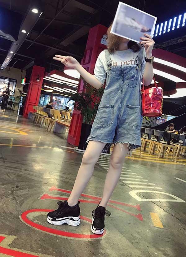 スニーカー 白 レディース インヒール ジュニア アウトドア 厚底 韓国