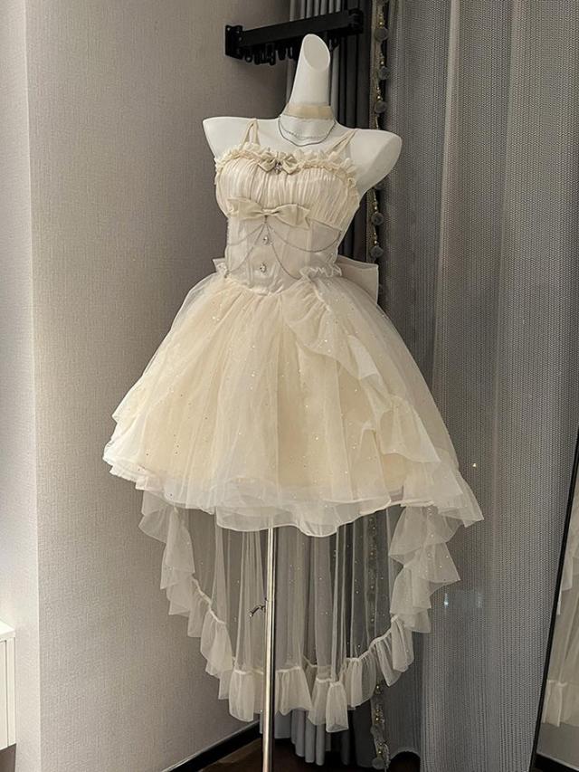 プリンセスドレス ロリータ ワンピース ピアノフィッシュテールドレス