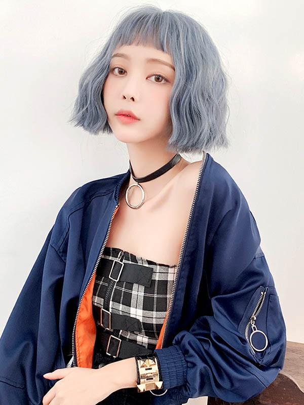 フルウィッグ かつら 女性 短髪 パーマ 巻き毛 普段使い ショート 