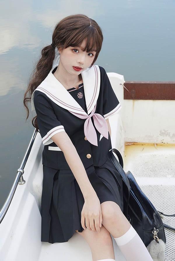 送料無料】セーラー服 卒業式 女の子 制服 学生制服 3点セット 長袖  