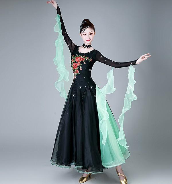 社交ダンス ドレス 競技用 社交ダンス衣装 ワンピース スタンダード