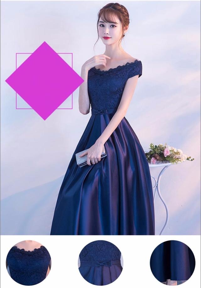 ロングドレス 演奏会 袖付き ドレス 大人 ピアノ 発表会 ロングドレス 発表会 パーティードレス ロング丈 ワンピース ネイビーの通販はau Pay マーケット Glory Shop