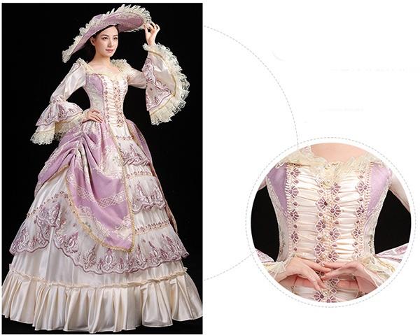 貴族 ドレス ステージ衣装 演奏会用ロングドレス 大きいサイズ 舞台衣装 オペラ声楽 中世貴族風 お姫様ドレス 貴族ドレス パーティー 中の通販はau Pay マーケット Glory Shop