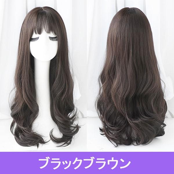 ウィッグ ロング フルウィッグ 自然 医療用 ルーズ カール メッシュ