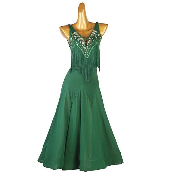 社交ダンスドレス スタンダード ドレス 競技用ドレス 練習用 社交