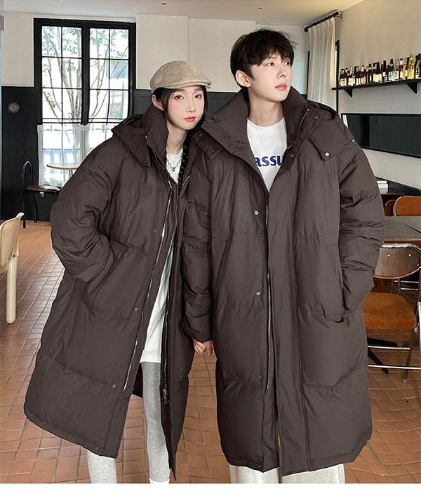 ダウンコート レディース ロング  ダウン コート ペアルック ロングコート ロング丈コート 超ロング丈メンズ 冬 アウター 大きいサイズ 恋人 プレゼント カップル  M L XL 2XL 3XL ダウンコート レディース ロング ダウン コート ペアルック ロング