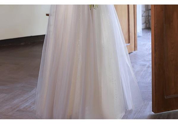 ドレス 大人 ピアノ 発表会 ロングドレス ミモレ丈ドレス 母親 結婚式 バブルスリーブ 半袖 可愛い 成人式ドレス 演奏会用ドレス 二次会 フォーマル 披露宴 ワンピース Aライン パーティードレス イブニングドレス グレー_8