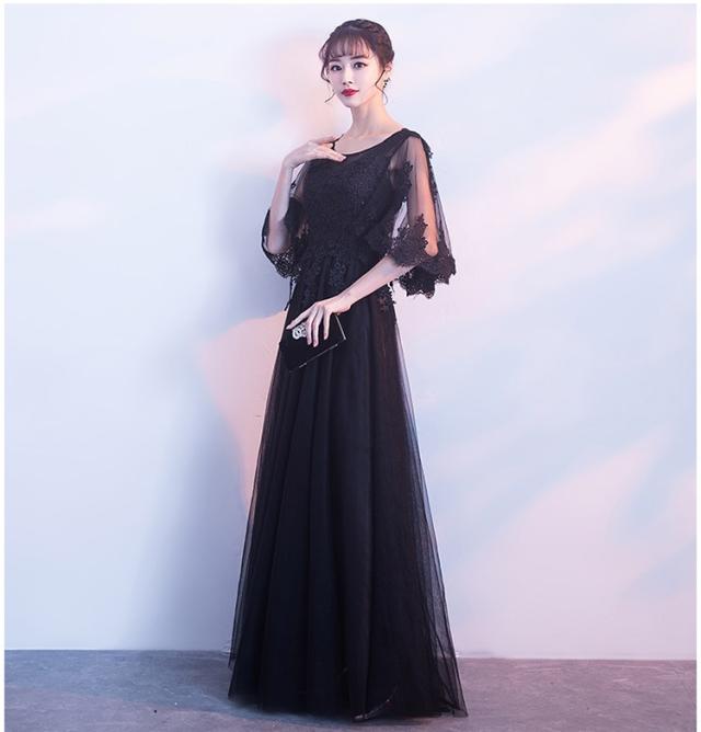 ロングドレス レディース ピアノ 発表会 大人 ロング パーティー ドレス 結婚式 締め上げタイプ ワンピース 披露宴 上品 黒 ワインレッの通販はau Pay マーケット Glory Park