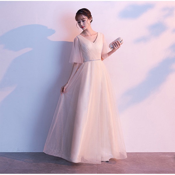 送料無料】パーティードレス ロングドレス 大人 ブライズメイド ドレス