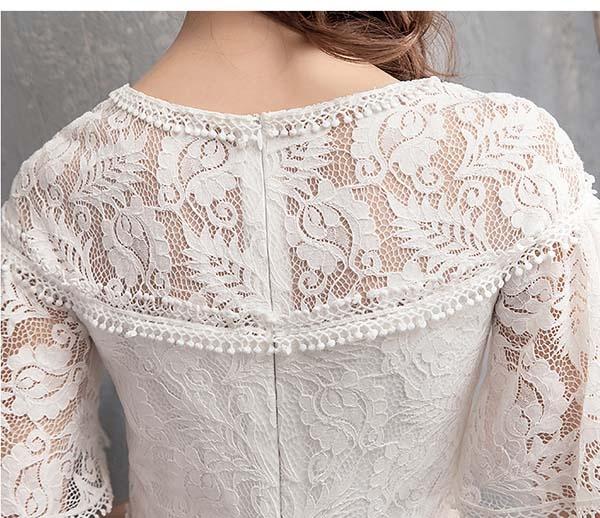 送料無料】花嫁 ウェディングドレス フィッシュテール 小さいサイズ 袖