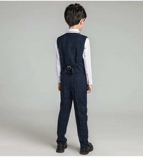 【送料無料】スーツ フォーマルスーツ キッズ 七五三 男の子スーツ チェック柄 卒業式 子供スーツ 卒業式 結婚式 入学・入園スーツ_9