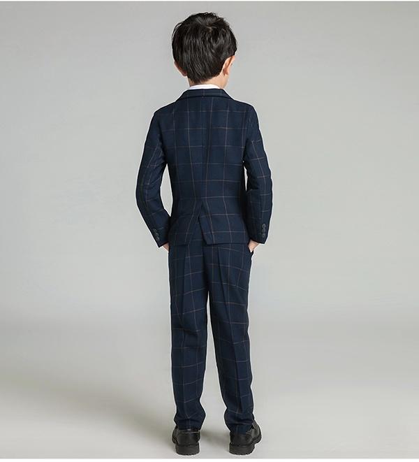 【送料無料】スーツ フォーマルスーツ キッズ 七五三 男の子スーツ チェック柄 卒業式 子供スーツ 卒業式 結婚式 入学・入園スーツ_6