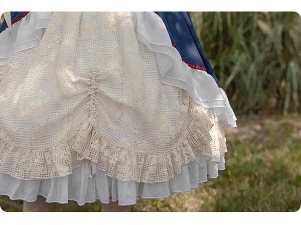 送料無料】ロリータ 森ガール ワンピース Aライン oita 2way オフ