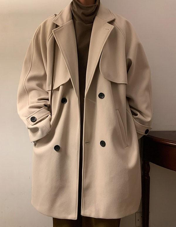 メンズ チェスターコート 大きいサイズ 通学 dk 通勤 ビジネス 冠婚葬祭 フォーマル カジュアル 暖かい アウター メンズファッション 春 秋冬 ベージュ グレー ブラック M L XL 2XL 3XL 4XL 5XL dm212t2t2l9_2
