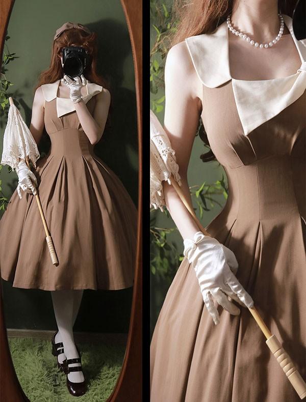 クラロリ ワンピース トップス 可愛い 2way着方 レディース ロング