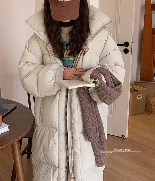 90%ダウン ダウンコート レディース ロング ベンチコート 大きめ