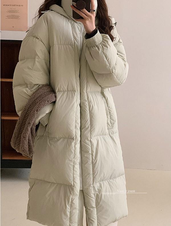 90%ダウン ダウンコート レディース ロング ベンチコート 大きめ