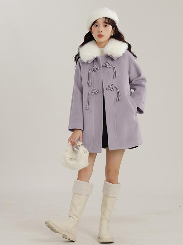 ショートコート 可愛い 冬服 ステンカラーコート レディース