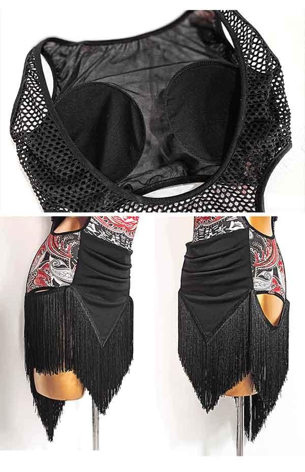 送料無料】ラテンダンス ドレス 社交ダンス衣装 ダンスドレス セクシー