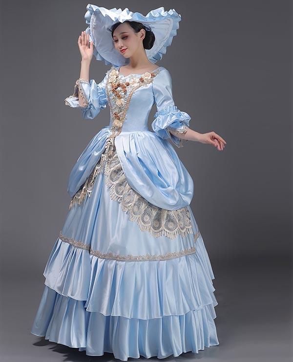 貴族ドレス中世 貴婦人ドレス ステージ 衣装 中世ドレス お姫様ドレス