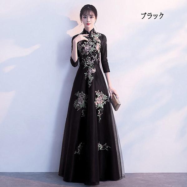 【送料無料】ロングドレス 演奏会 結婚式 パーティードレス 大きいサイズ 体型カバー 着痩せ ワンピース上品 ブライズメイド ドレス 披露宴 発表会_2