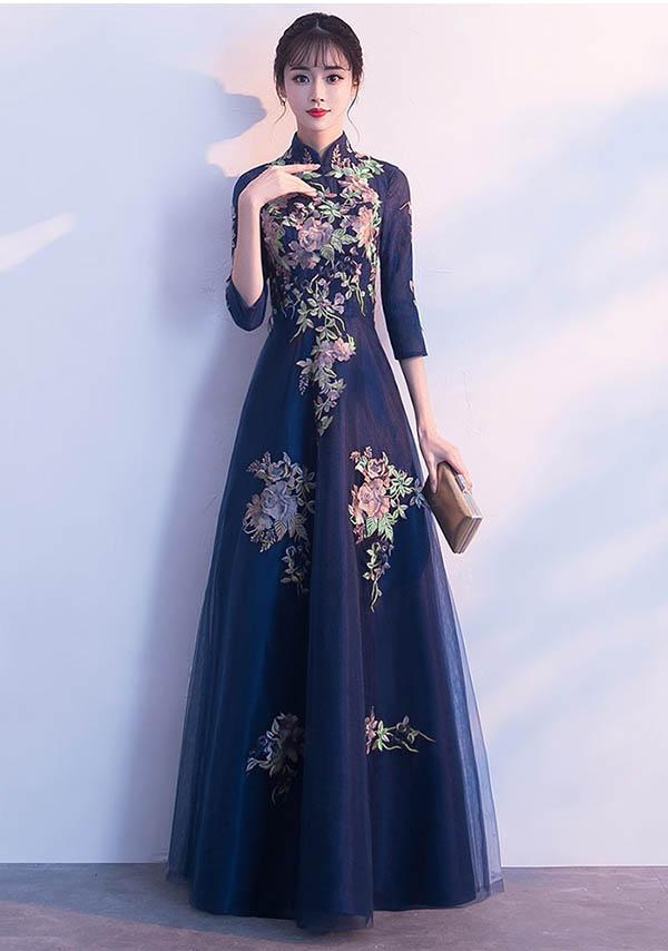 【送料無料】ロングドレス 演奏会 結婚式 パーティードレス 大きいサイズ 体型カバー 着痩せ ワンピース上品 ブライズメイド ドレス 披露宴 発表会_7