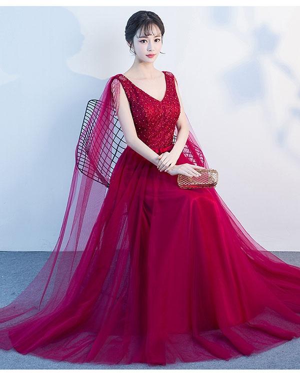 送料無料】パーティードレス ロング丈ドレス 袖なし ノースリーブ A