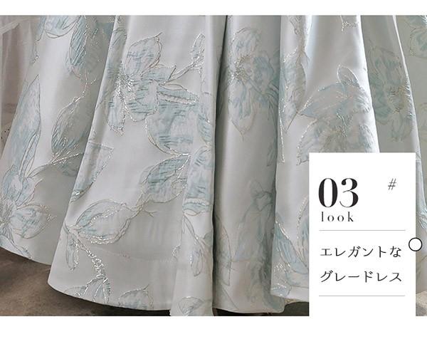 ロングドレス 演奏会 袖付き ピアノ 発表会 ツヤ感 花レース 刺繍 グレードレス Vネック 袖あり ポワン袖 フェミニン エレガント大きいサイズ 5L 大人 母親 結婚式 体型カバー 謝恩会 卒業式 花嫁 ステージ グレー 灰色 ホワイト 白 20代 30代 40代_10