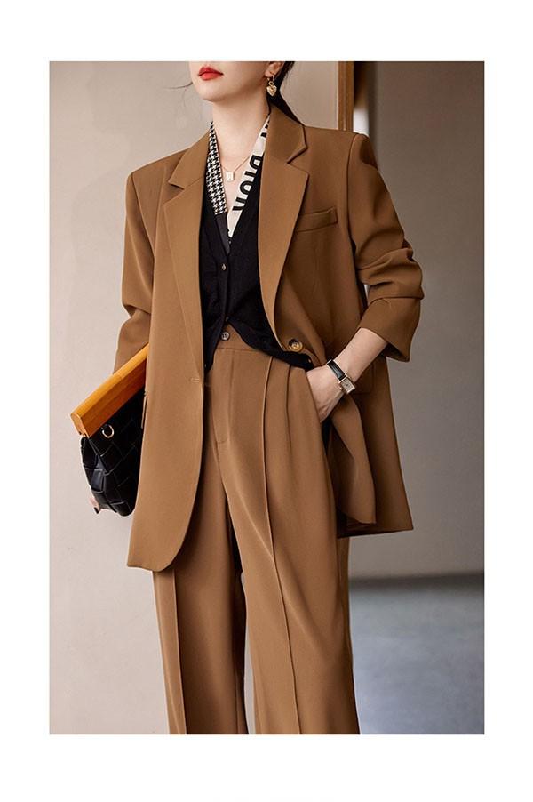 スーツ オーバーサイズ 女性 レディース 厚手 秋冬 入学式 卒業式