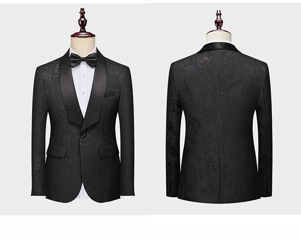 タキシード メンズ スーツ ショールカラー ジャケット 長ズボン 上下