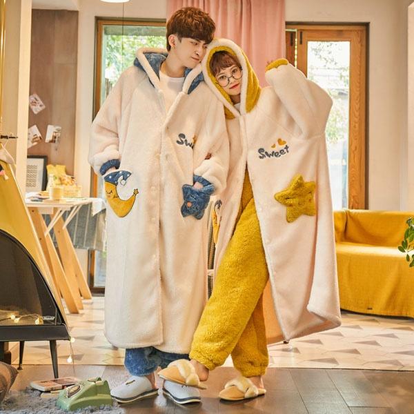 ペアパジャマ セット もこもこ モコモコ カップル ルームウェア 上下セット 冬 ペアルック 秋冬 長袖 部屋着 レディース メンズ 寝間着 の通販はau Pay マーケット Glory Park