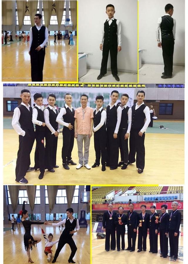 【送料無料】社交ダンス衣装 ブラック ベスト Vネック 5ボタン 縞 ストライプ 競技用 メンズラテンシャツ ダンスウェア 練習着 演出 発表会 パーティー 送料無料】社交ダンス衣装 ブラック ベスト Vネック 5ボタン 縞