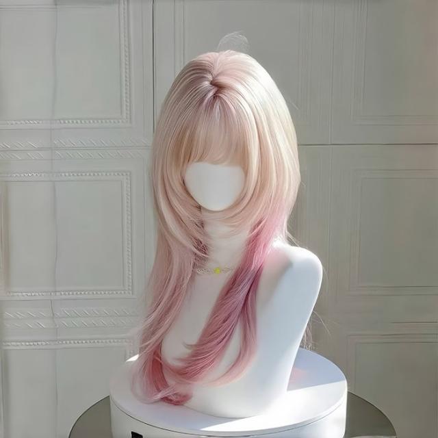 ウィッグ ロング レディース クラゲヘア 高層レイヤー プリンセス